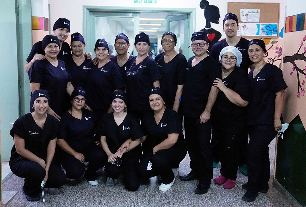 A equipe de fissurados do Hospital de Clínicas