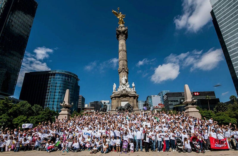 large gathering for national cleft lip and palate day