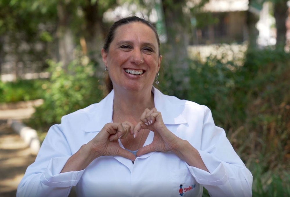 marina campodonico smiling at fundacion gantz