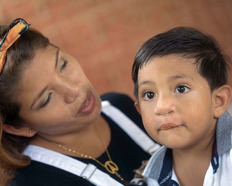 Elifeleth with his mother